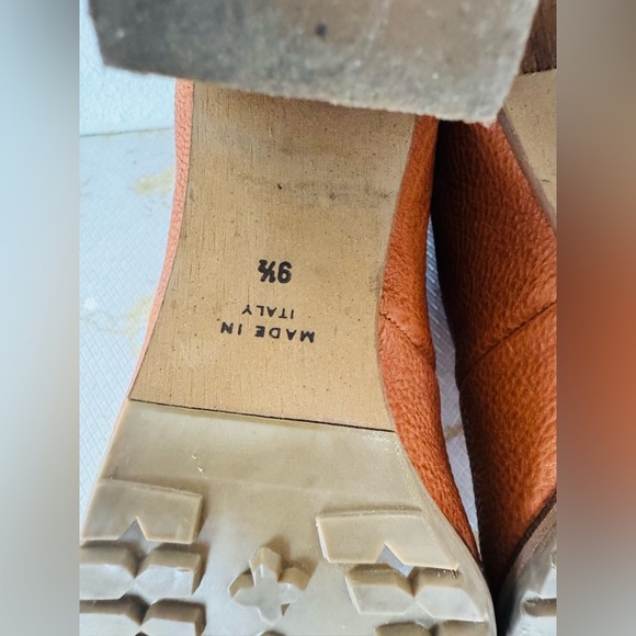 🔥🔥FINAL CLEARENACE 🔥🔥 1937 FOOTWEAR Tan/Brown Leather Made in Italy Bootie - Picture 8 of 9